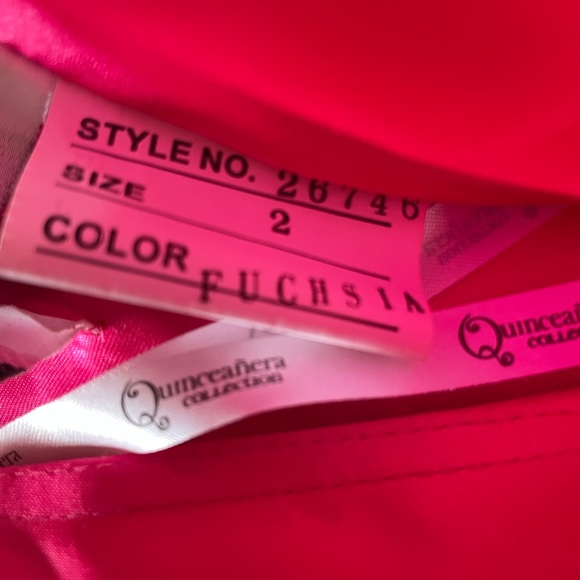 Full prom dress. Hot pink - Picture 6 of 7